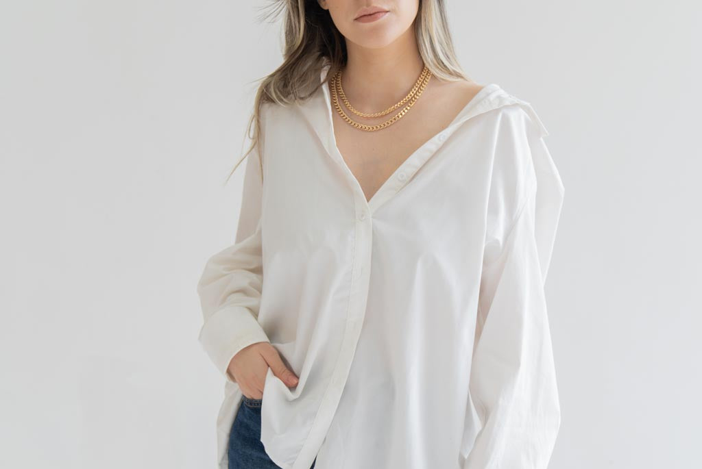 18K Gold Plated-  chain Necklace .