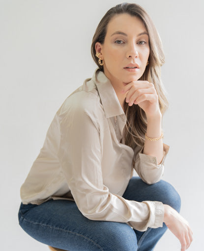 Chain Bracelet . 18K Gold plated.