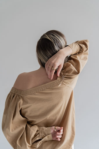 18K Gold plated - square ring.