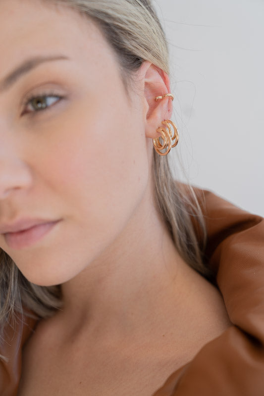 Heart ear cuff - 18K Gold Plated