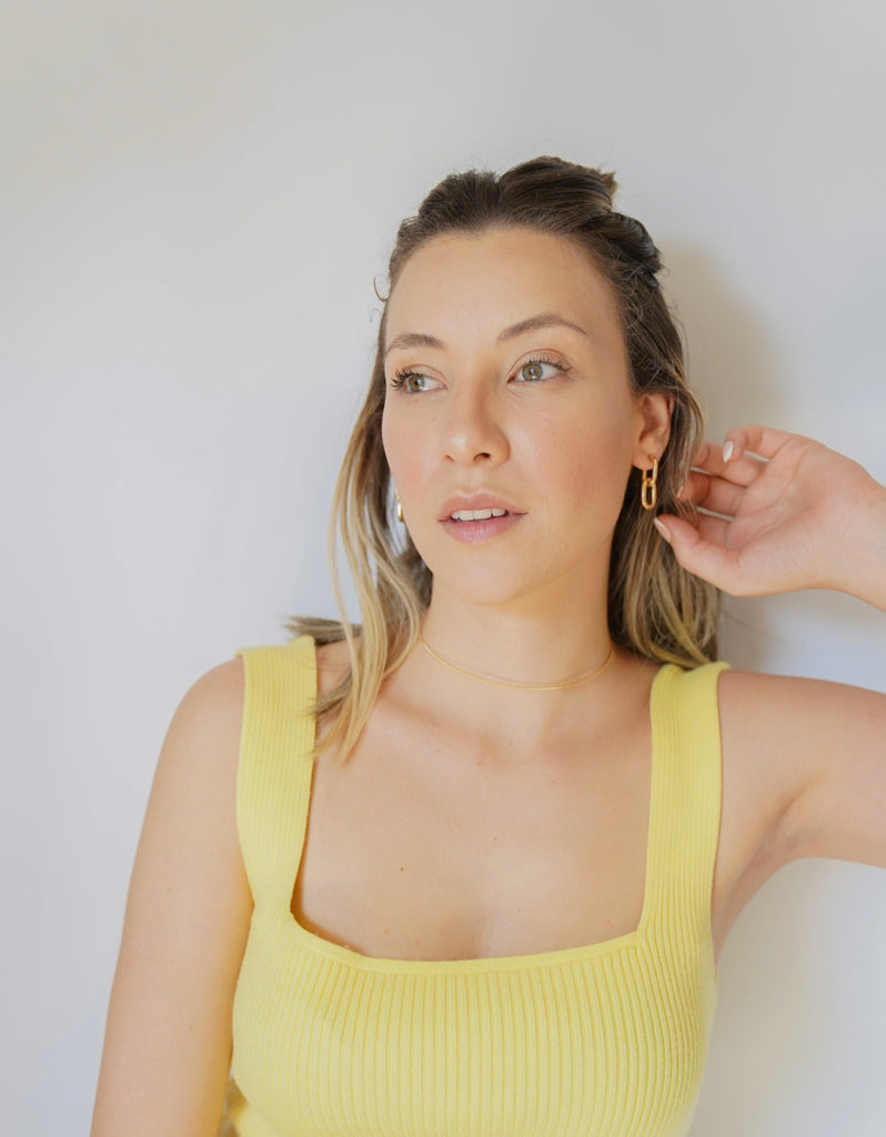  how about buying an earring and you can use it in two ways?yeahh, check out the pic.  These earrings are the perfect size. If you have a lot hair, you can still see them when you  wear hair down. They are lightweight so you never feel like my lobes are being pulled. 